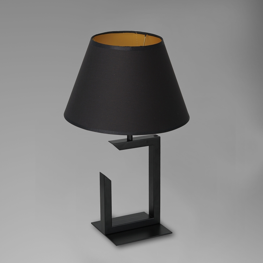 Tafellamp 1xE27/60W/230V 45 cm zwart/gouden