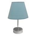 Tafellamp 1xE27/60W/230V blauw/glanzend chroom