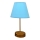 Tafellamp 1xE27/60W/230V blauw/koper