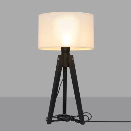Tafellamp ALBA 1xE27/15W/230V crème/grenen
