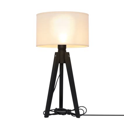 Tafellamp ALBA 1xE27/15W/230V crème/grenen
