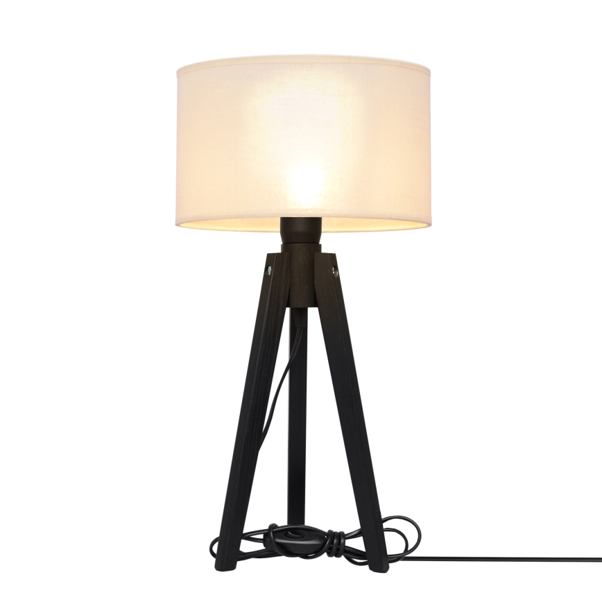 Tafellamp ALBA 1xE27/15W/230V crème/grenen
