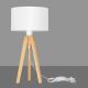 Tafellamp ALBA 1xE27/60W/230V wit/Dennenboom