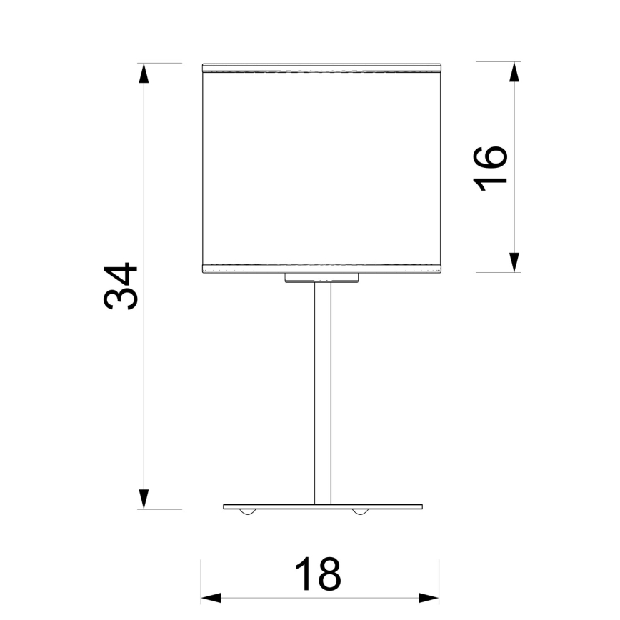 Tafellamp ARDEN 1xE27/15W/230V beige