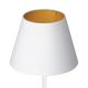Tafellamp ARDEN 1xE27/60W/230V diameter 20 cm wit/gouden
