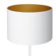 Tafellamp ARDEN 1xE27/60W/230V diameter 25 cm wit/gouden