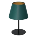 Tafellamp ARDEN 1xE27/60W/230V Ø 20 cm groen/goud