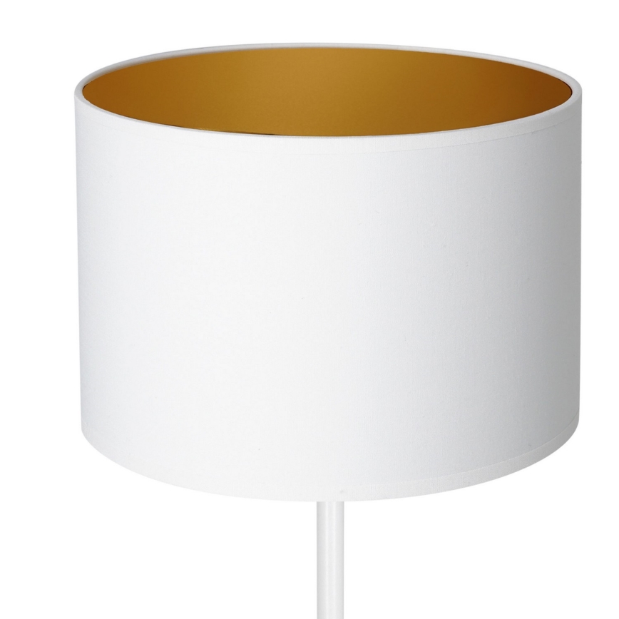 Tafellamp ARDEN 1xE27/60W/230V Ø 25 cm wit/goud
