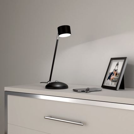 Tafellamp ARENA 1xGX53/11W/230V zwart/glanzend chroom