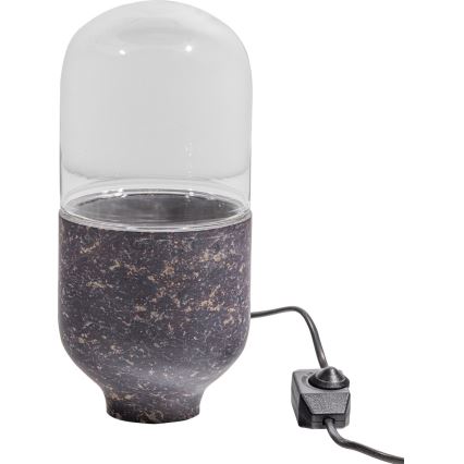 Tafellamp ASEL 1xE27/25W/230V marmer grijs/bruin