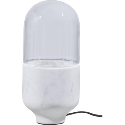 Tafellamp ASEL 1xE27/25W/230V marmer wit