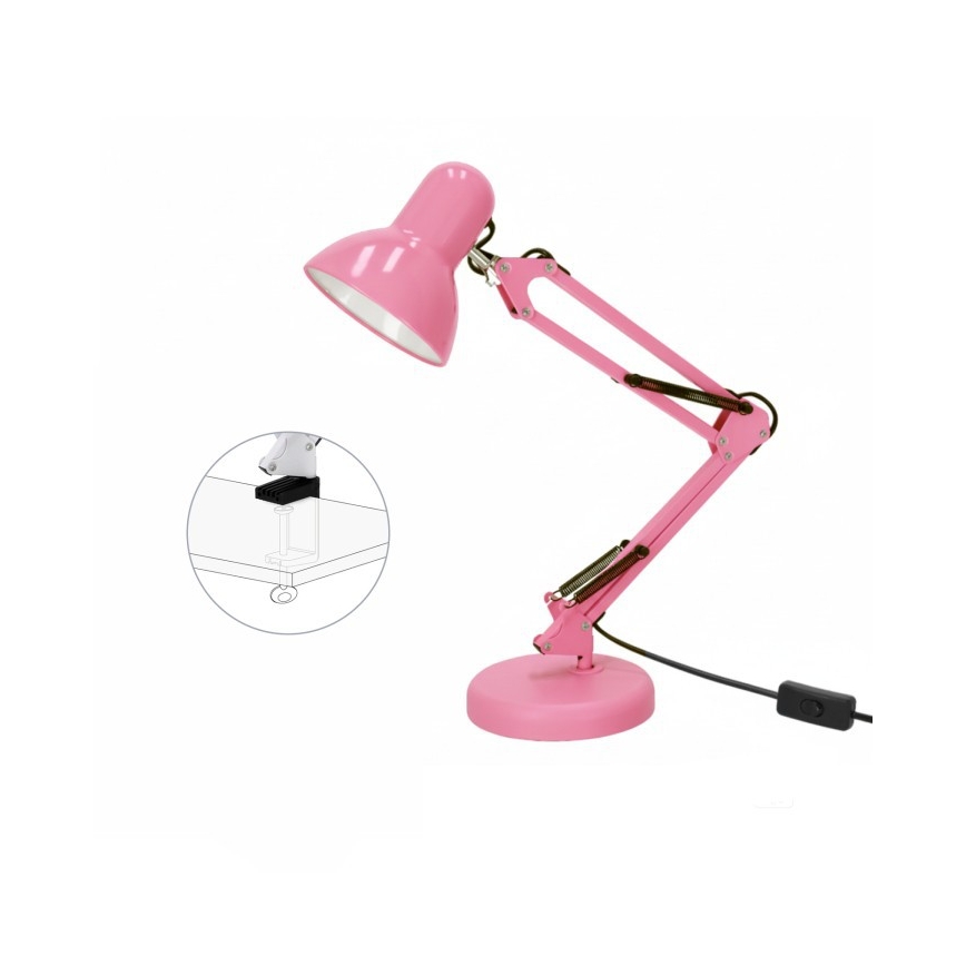 Tafellamp AURIQ 1xE27/60W/230V roze