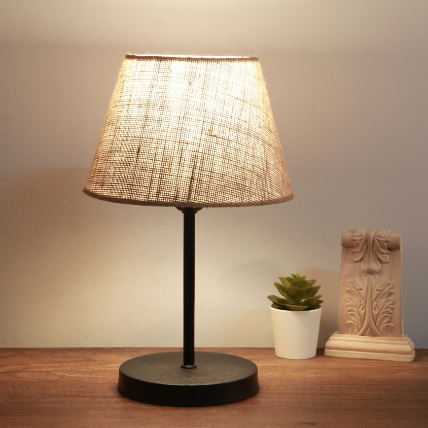 Tafellamp AYD 1xE27/40W/230V bruin/zwart