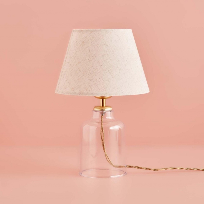 Tafellamp AYD 1xE27/40W/230V crème/helder