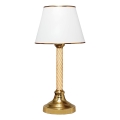 Tafellamp AYD 1xE27/40W/230V wit/goud