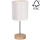 Tafellamp BENITA 1xE27/60W/230V 30 cm crème/eiken – FSC gecertificeerd
