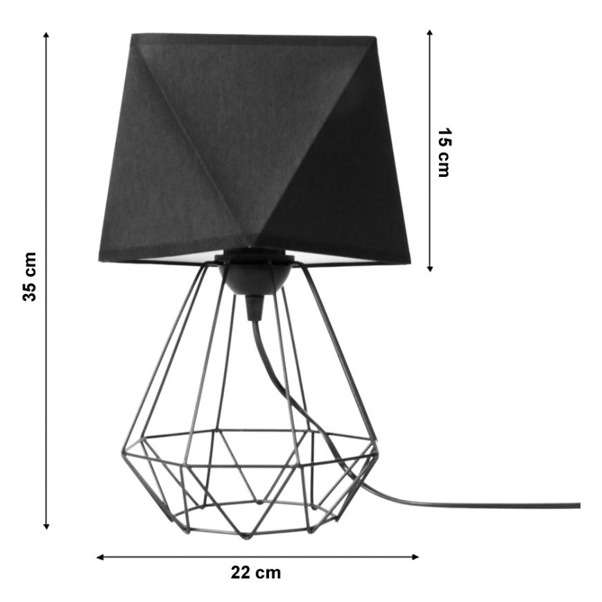 Tafellamp DIAMENT 1xE27/60W/230V