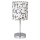 Tafellamp EMILY 1xE14/40W/230V wit/glanzend chroom