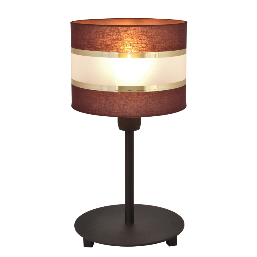 Tafellamp HELEN 1xE27/15W/230V bruin/zwart/gouden