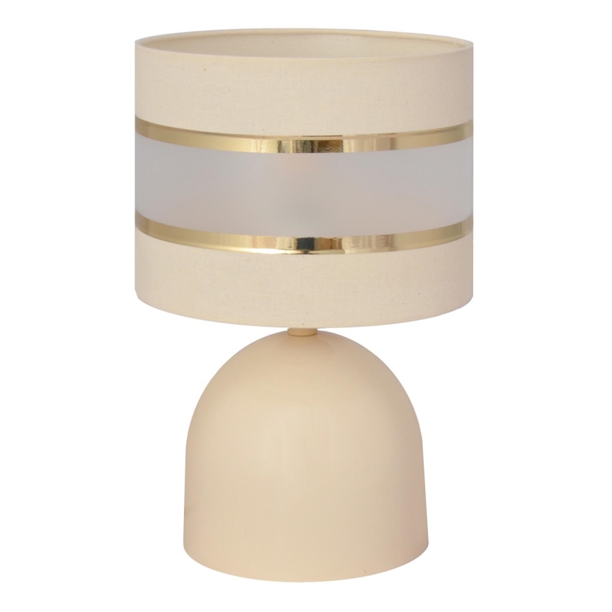 Tafellamp HELEN 1xE27/15W/230V crème/gouden