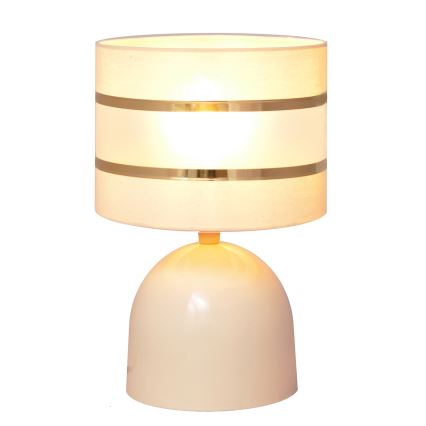 Tafellamp HELEN 1xE27/15W/230V crème/gouden