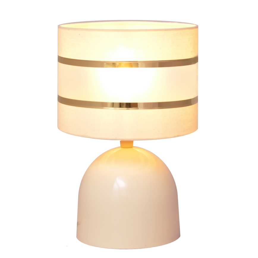 Tafellamp HELEN 1xE27/15W/230V crème/gouden