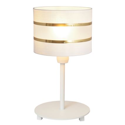 Tafellamp HELEN 1xE27/15W/230V wit/gouden