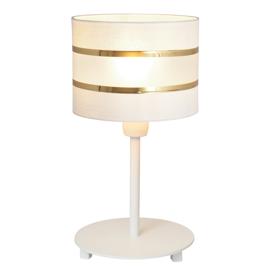 Tafellamp HELEN 1xE27/15W/230V wit/gouden