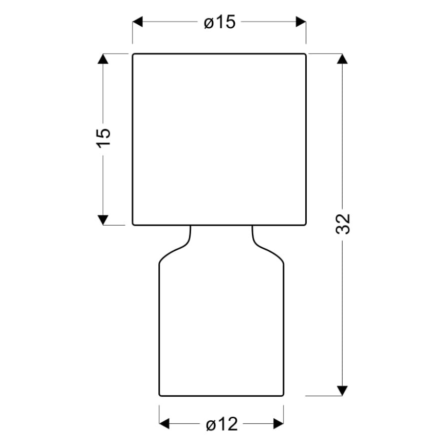 Tafellamp INER 1xE14/40W/230V grijs