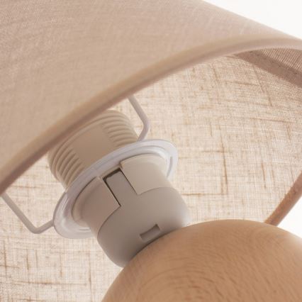 Tafellamp JUTA 1xE27/60W/230V beuken