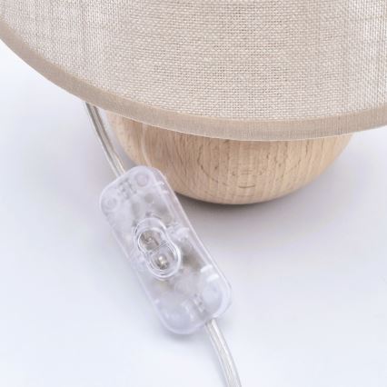 Tafellamp JUTA 1xE27/60W/230V beuk