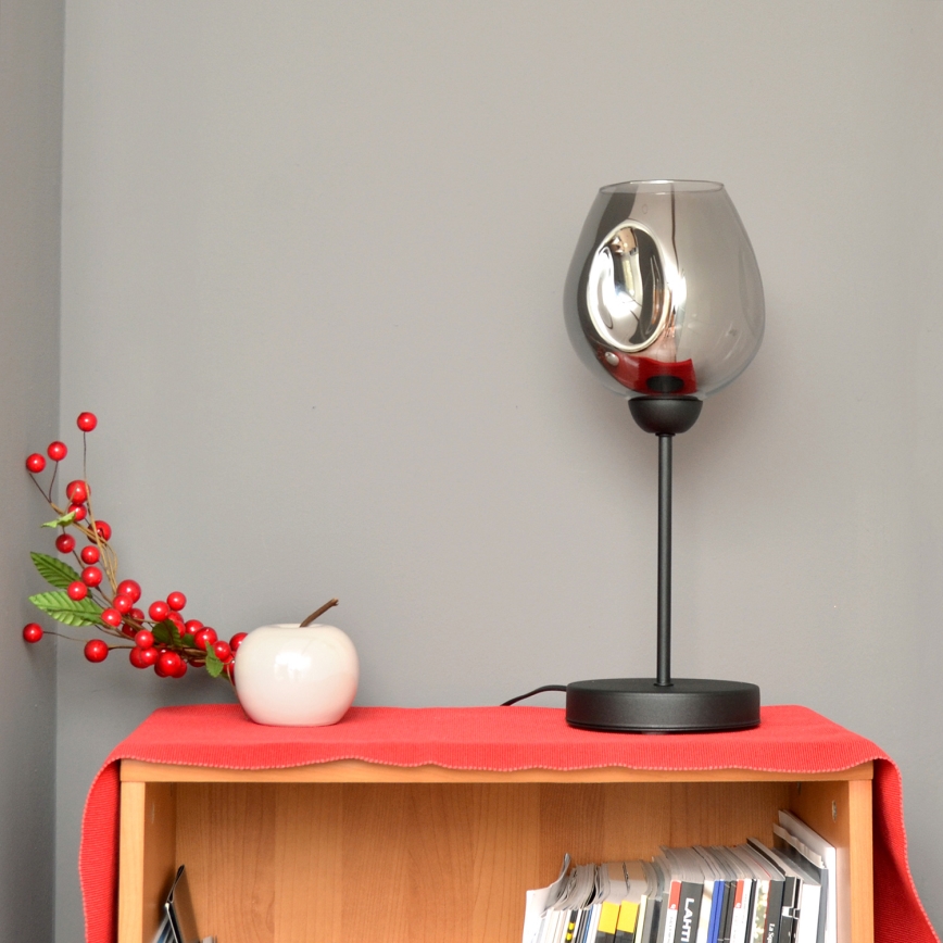 Tafellamp LILI 1xE27/15W/230V zwart/grijs