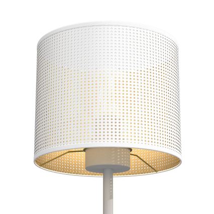 Tafellamp LOFT SHADE 1xE27/60W/230V diameter 18 cm wit/gouden