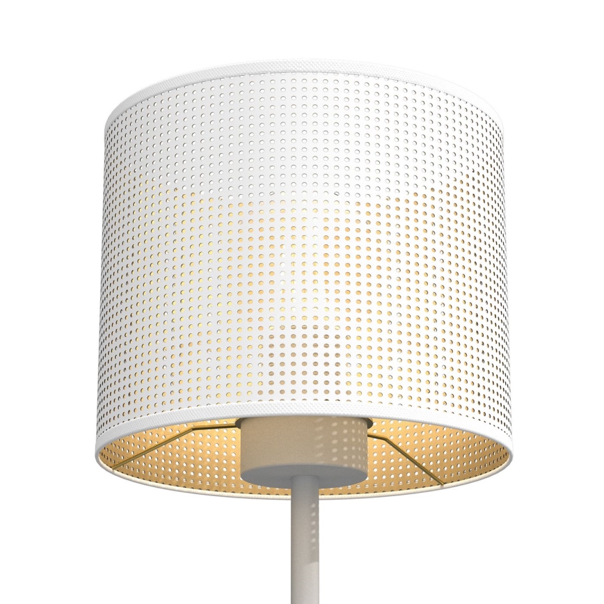 Tafellamp LOFT SHADE 1xE27/60W/230V diameter 18 cm wit/gouden