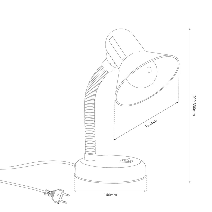 Tafellamp MENTOR 1xE27/15W/230V roze