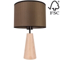 Tafellamp MERCEDES 1xE27/40W/230V diameter 43 cm bruin/eiken – FSC gecertificeerd