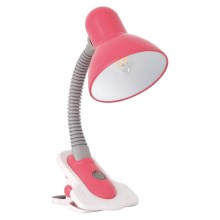 Tafellamp met een Clip SUZI 1xE27/40W/230V roze