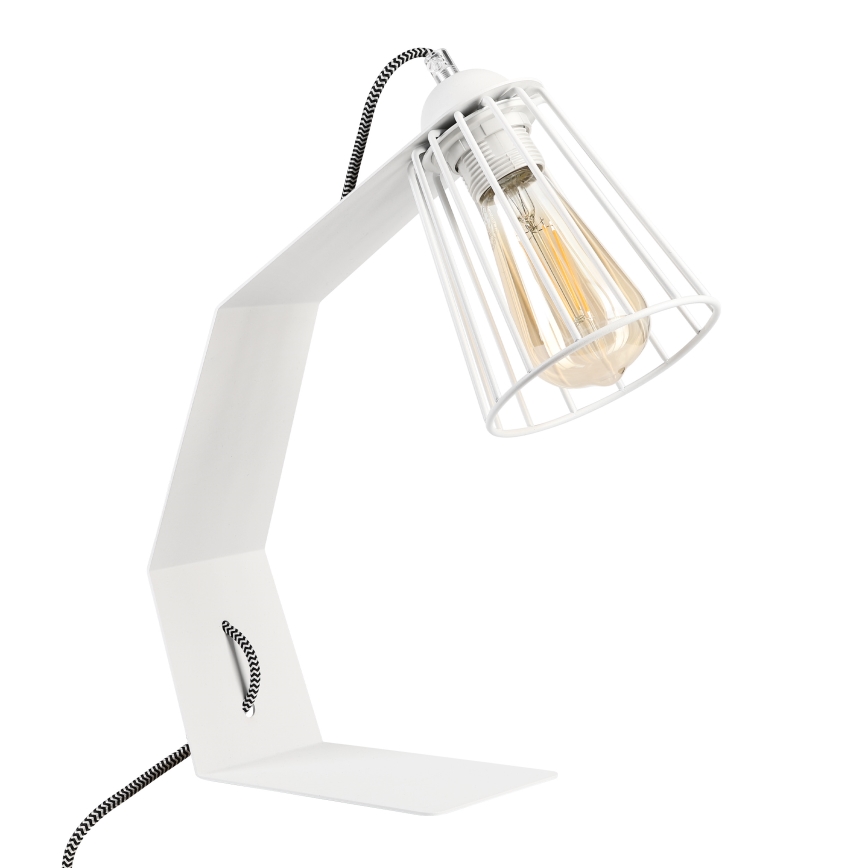 Tafellamp NANDO 1xE27/15W/230V wit