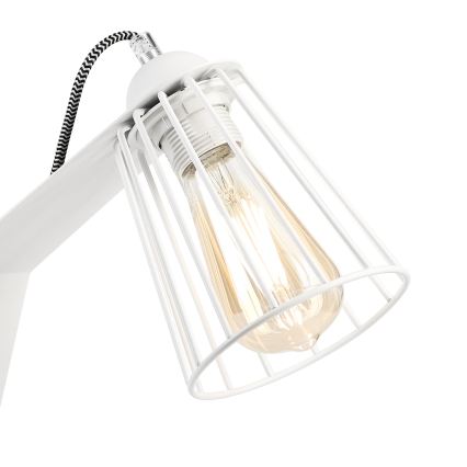Tafellamp NANDO 1xE27/15W/230V wit