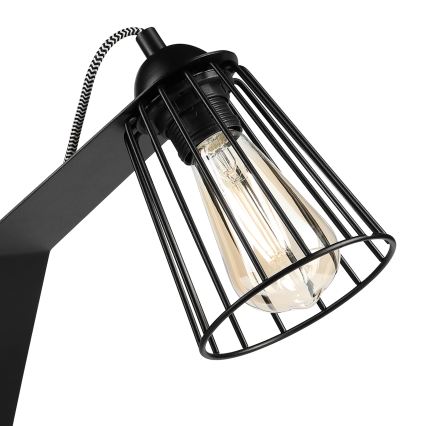 Tafellamp NANDO 1xE27/15W/230V zwart