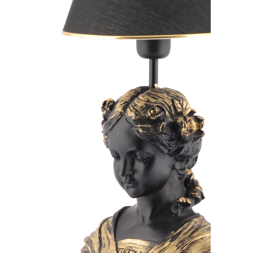 Tafellamp OPELYA 1xE27/40W/230V zwart/goud