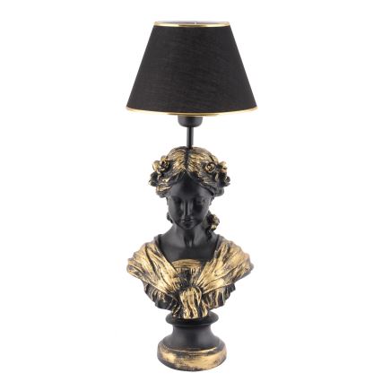 Tafellamp OPELYA 1xE27/40W/230V zwart/goud