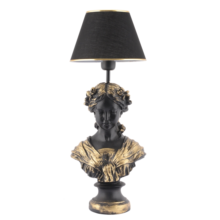 Tafellamp OPELYA 1xE27/40W/230V zwart/goud