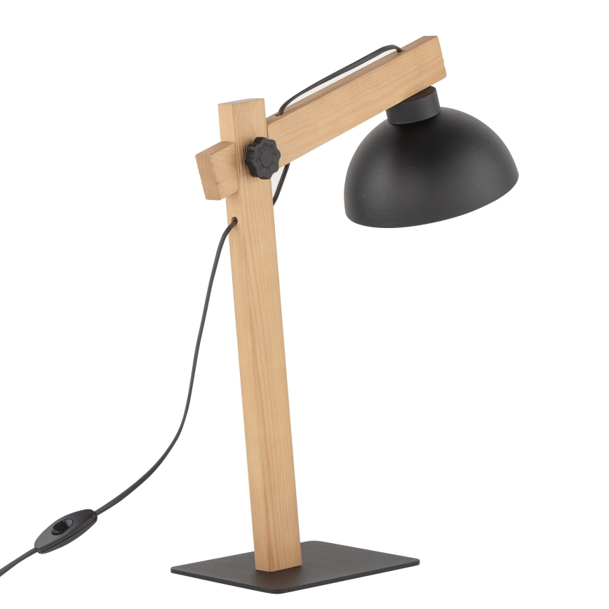 Tafellamp OSLO 1xE27/15W/230V grenen/zwart