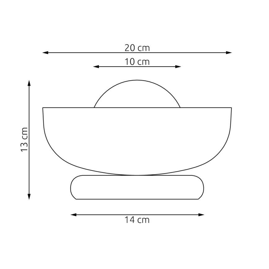 Tafellamp OZZY 1xG9/8W/230V beige