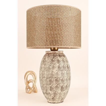 Tafellamp RAMZES 1xE27/40W/230V beige