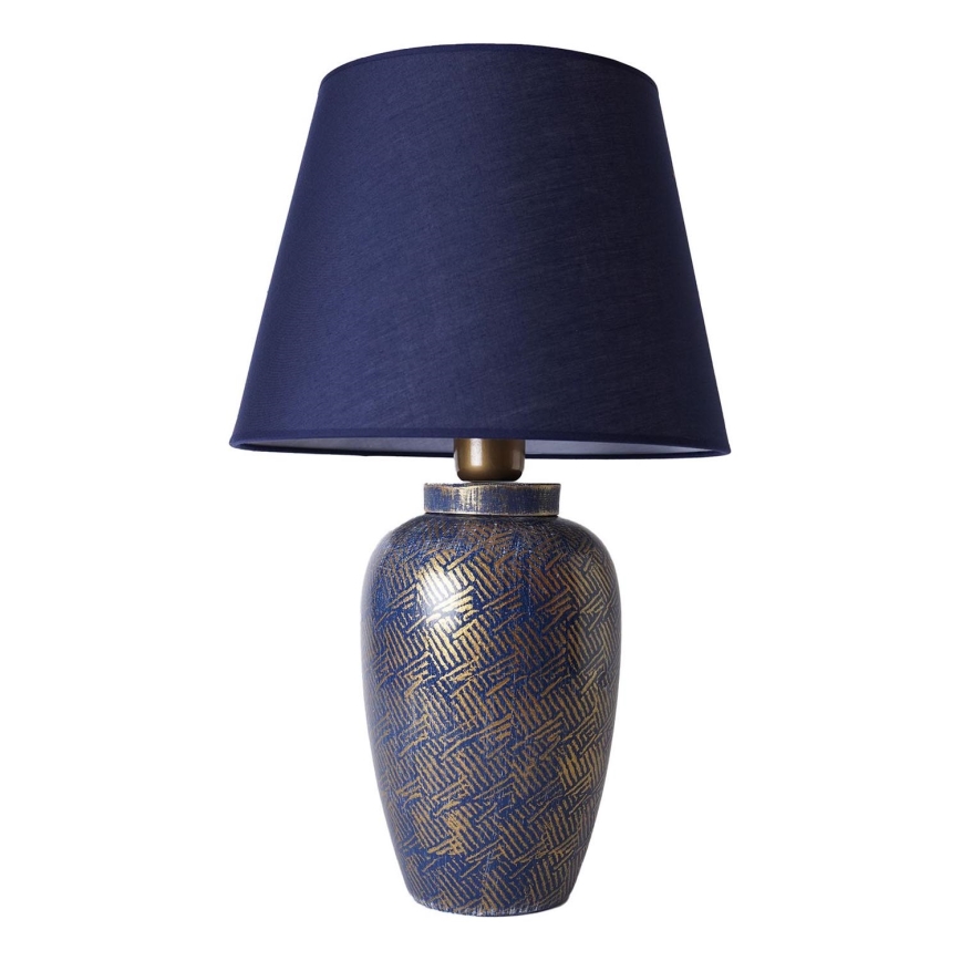 Tafellamp RAMZES 1xE27/40W/230V blauw