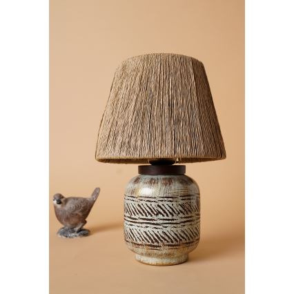 Tafellamp RAMZES 1xE27/40W/230V bruin