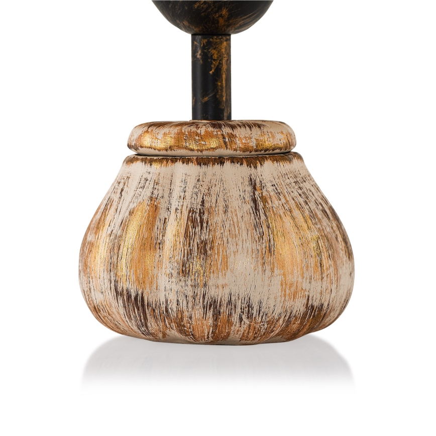 Tafellamp RAMZES 1xE27/40W/230V crème/goud