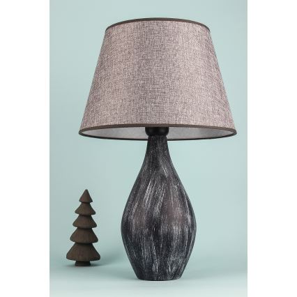 Tafellamp RAMZES 1xE27/40W/230V grijs